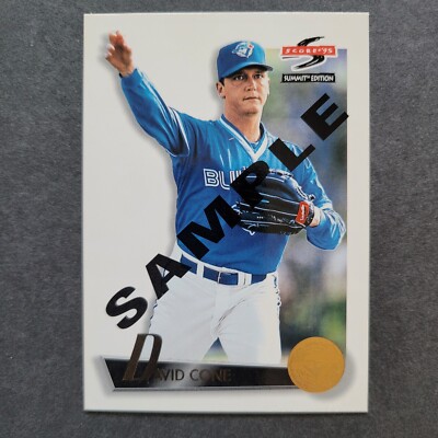 DAVID CONE Baseball Card #80 SAMPLE PROMO 1995 Score Summit Edition