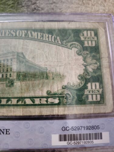 1928 $10 Gold Certificate United States Ten Dollar Bill - Picture 15 of 15