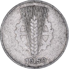 #1145968 M&uuml;nze, GERMAN-DEMOCRATIC REPUBLIC, 10 Pfennig, 1950, Muldenh&uuml;tten, SS