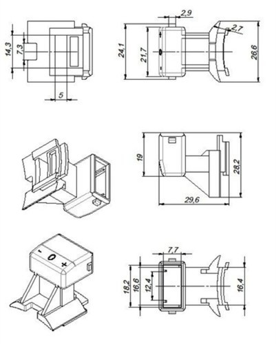 HALL PICK UP SENSOR ASSEMBLY 1237031296 12303200 - Foto 4 di 4