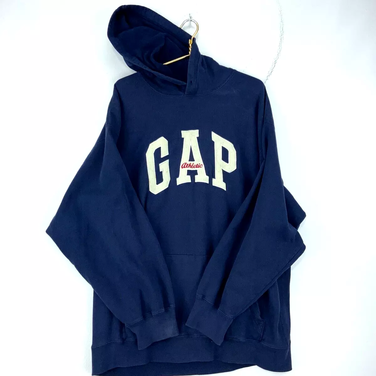 Vintage Gap Athletic Sweatshirt Hoodie Size XL Navy Made in Usa | eBay