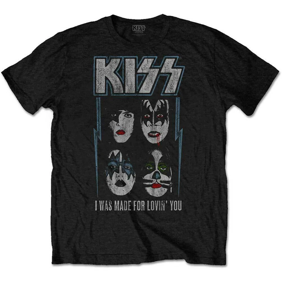 Kiss Kinder T-Shirt Made for Lovin' You - offizielles Produkt Alter 1-14 Jahre - kostenloser Versand