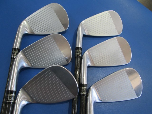 Epon AF-702アイアン、NSPro S、IOMIC赤グリップ、6本セット スポーツ 