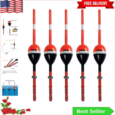 Sensitive Spring Slip Bobbers with High Visibility Paint - Versatile Fishing Set