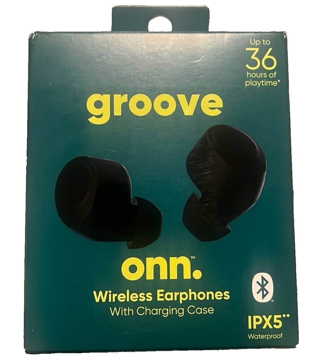 Groove Onn True Wireless Onn Wireless Bluetooth Earbuds Onn Black