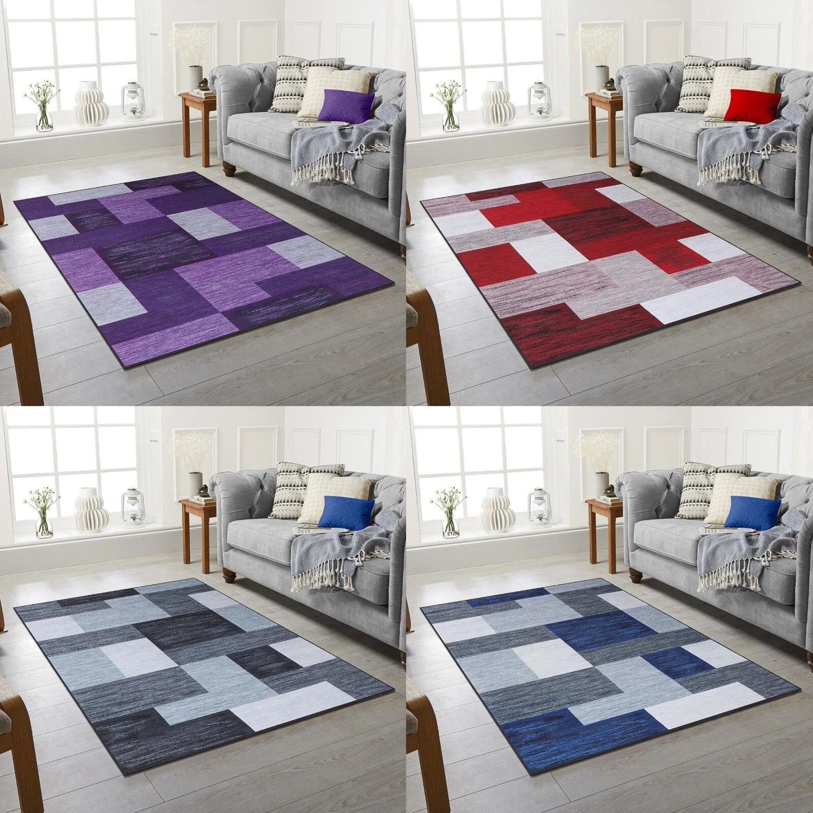 Modern Large Rugs For Living Room Bedroom Carpet Hallway Runner Rug Floor MatsR