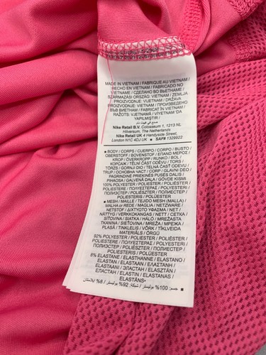 Pink Nike Miler Womens Running Top Size M RRP £32.99 FAST SHIPPING - Picture 7 of 9