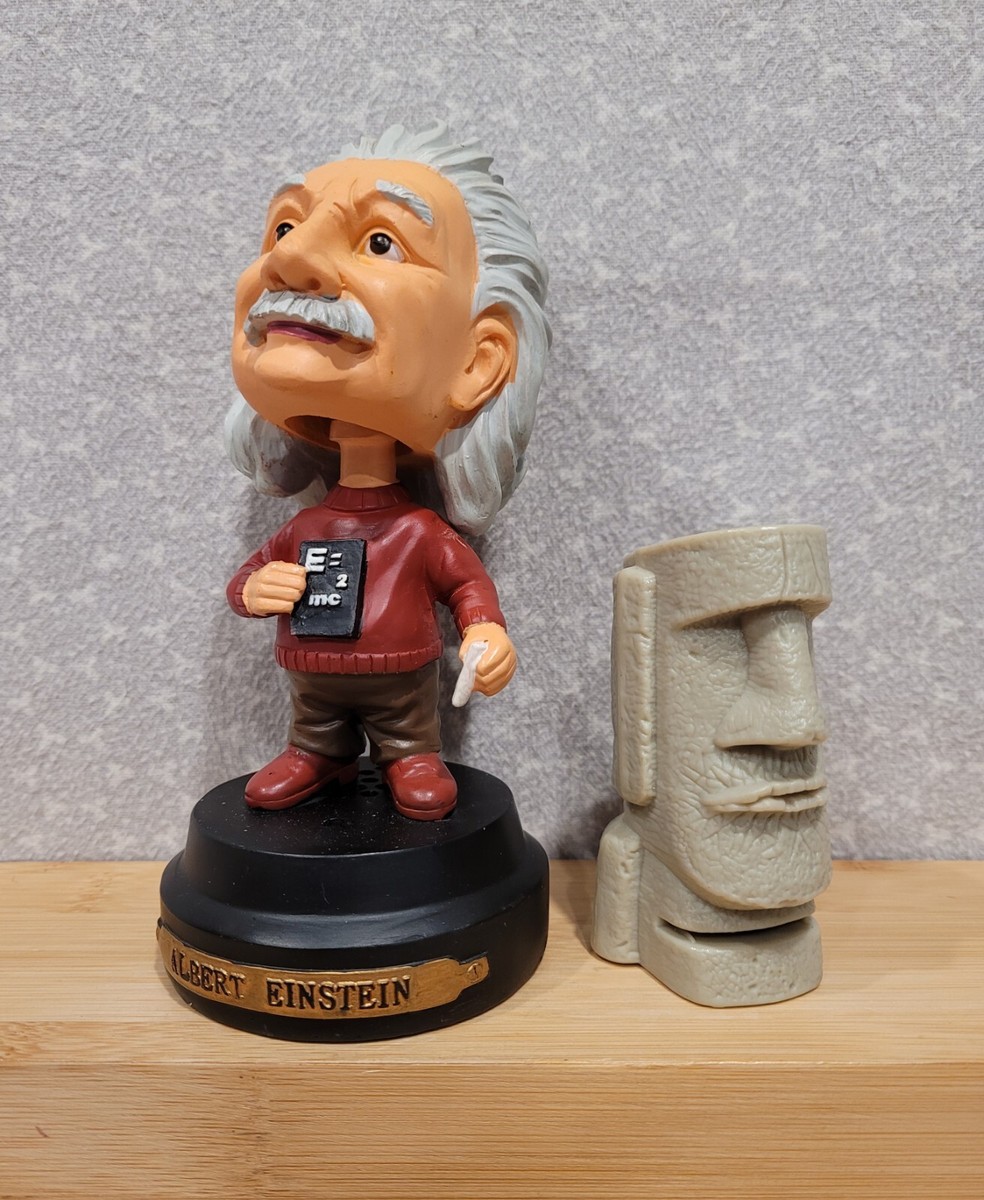 Night at the Museum Albert Einstein Bobblehead Moai Head Toy Promo
