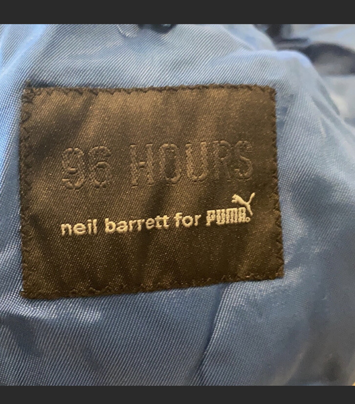 96 hours Neil Barrett for Puma Jacket black blue medium | eBay