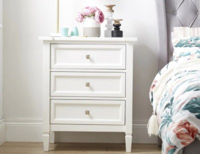 White Bedside Table From Focus On Furniture Ebay
