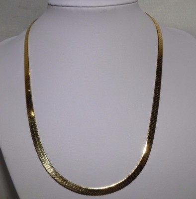 Herringbone 14k Gold Necklace 20