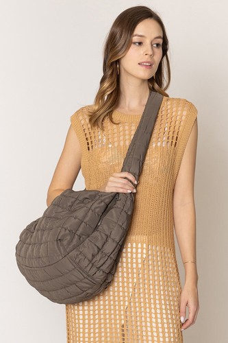 Do Everything in Love Women Solid Color Soft Extra Large Quilted Shoulder Bag - Picture 29 of 60