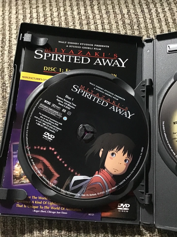 SPIRITED AWAY 2002 2-DVD SET HAYAO MIYAZAKI BUENA VISTA PRINT - Image 3 of 4