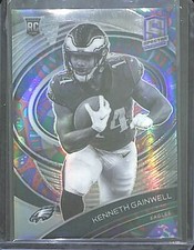 2021 Panini Spectra Psychedelic Prizm Rookie #217 Kenneth Gainwell No 3 of 5