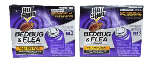 Hot-Shot Bed Bug Bomb &amp; Flea Insect Fogger, 2 PACK OF 3 (6 PIECES TOTAL ...