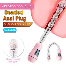 Anal Butt Plug Dildo Male Prostate Massager Beads Vibrator Sex Toy for Men Women
