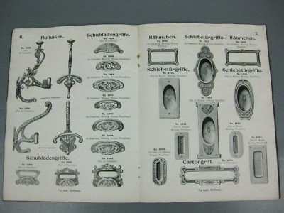 altes Musterbuch Katalog mit Preisliste ua Konsolen W. Lüders Kunstgießerei 1907