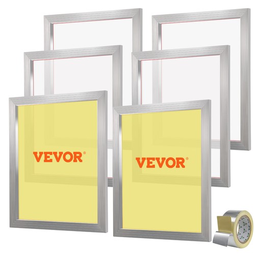 VEVOR 6 PACK Aluminum Frame Silk Screen Printing Screens 20"x 24" With