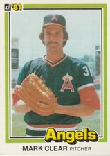 FREE SHIPPING-MINT-Mark Clear 1981 Donruss  #291 ANGELS