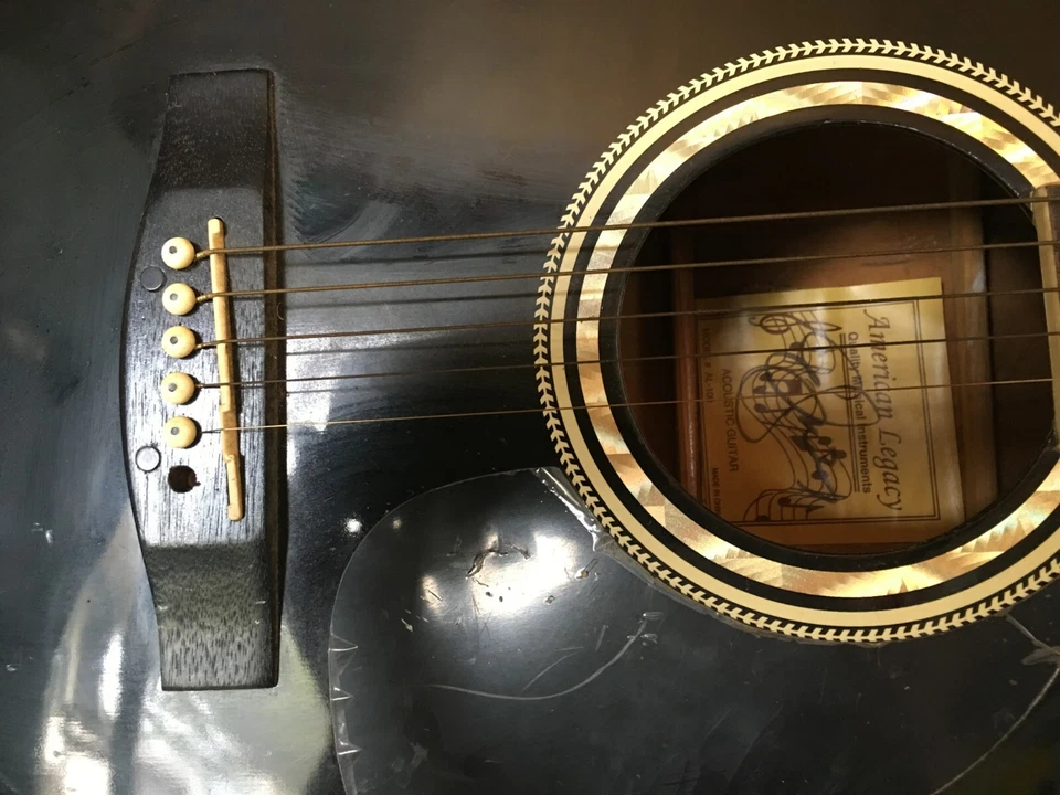 American Legacy электрическая акустическая модель AL-100 с чехлом и аксессуарами - Изображение 3 из 4