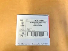 Legrand Pass & Seymour 13053-UN Fluorescent Lampholder Socket White (LOT OF 10)