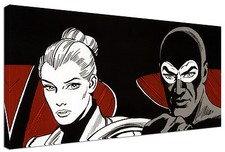 Quadro Moderno Arredamento Diabolik ed Eva Kant Arte Arredo Casa Stampa su Tela