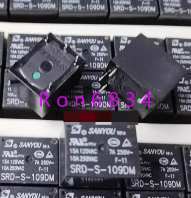 6pcs new  Sanyou SRD-S-109DM 9VDC 4-pin relay