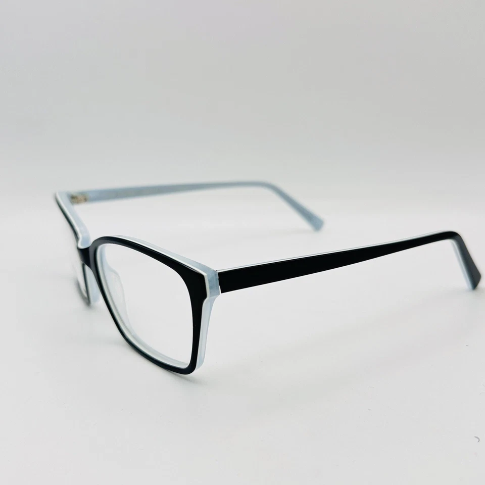 Óculos Lafont Feminino Quadrado Preto Azul Mod. PENSEE Paris Novo - Imagem 4 de 4