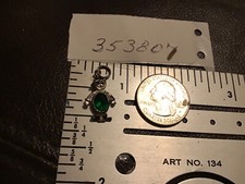 STERLING SILVER .925 BIRTHSTONE Green Boy CHARM