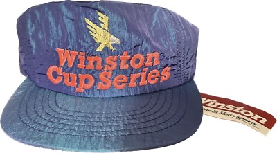 Winston Cup Series Hat Blue Neon SnapBack NASCAR 90 s Vintage Deadstock NEW