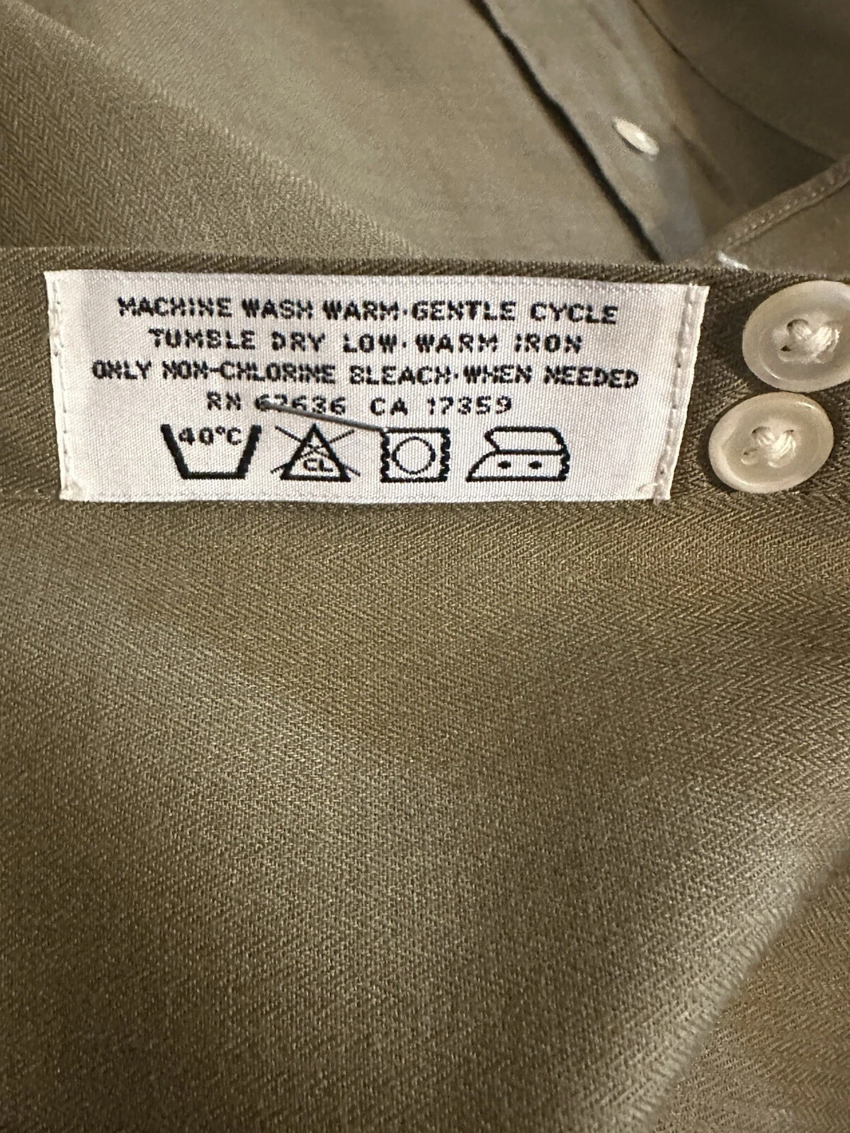 SAINT LAURENT (YSL) YvesSaint Laurent verde con bottoni taglia 16 32 33