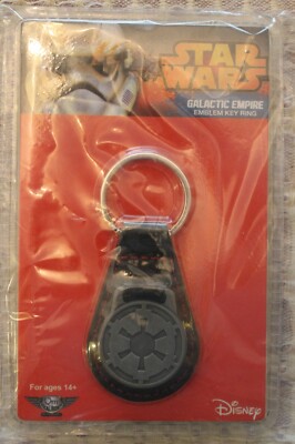 Disney Star Wars Galactic Empire Imperial Insignia Key Ring ~ Sealed