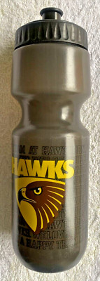 Hawthorn Hawks Plastic Water Bottle AFL 2019 Official Footy Merchandise BrandNew