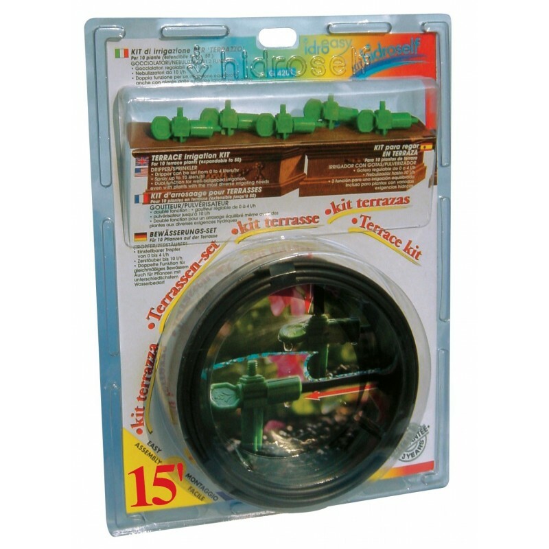 IDROEASY  - KIT DI IRRIGAZIONE TERRAZZO PER 10 VASI