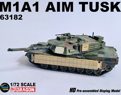 Dragon 1/72 US M1A1 AIM TUSK Abrams Main Battle Tank 63182 Finished Model New