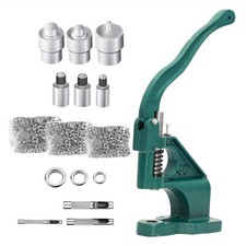 Hand Press Grommet Eyelet Machine with 3 Dies 1500pcs Grommets 6/10/12mm