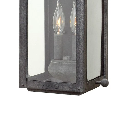 Hinkley Lighting 1854-LL Anchorage 2 Light 17-3/4" Tall Heritage - Aged Zinc - Picture 9 of 10