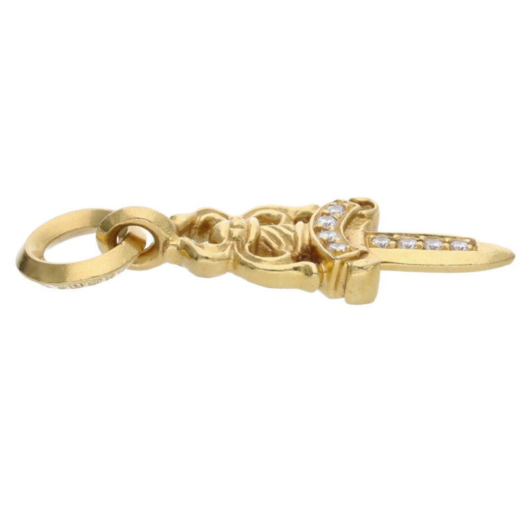Chrome Hearts 22k #5Dagger P DMND #5 Dagger Charm Pave Diamond Gold Used afd2e98 thumbnail 5