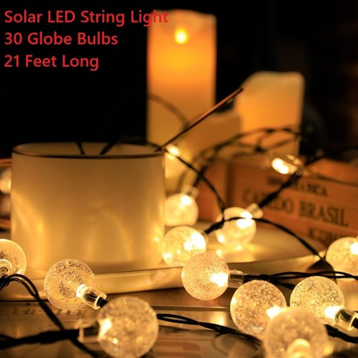 #ad #ad Solar String Light 30 LED Bulbs 21ft Patio Party Yard Wedding Waterproof Outdoor $9.99