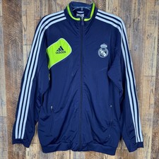 Real Madrid 2012 Football Blue Full Zip Track Jacket Adidas W40546 Men  s M