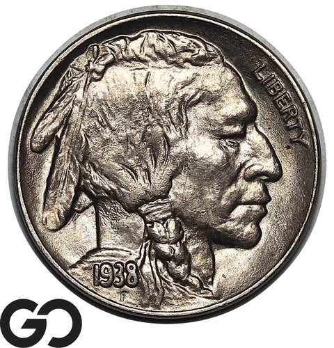 1938-D Buffalo Nickel Solid Gem BU++