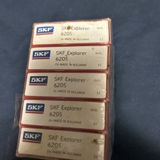 SKF 6205-C3 Bearing 25x52x15 mm OPEN No Seals or Shields 5 pack
