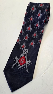 Steven Harris Handmade Men's Masonic Necktie Mason Neck Tie - Image 1 of 2