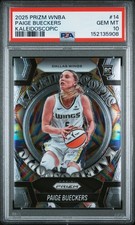 2025 PAIGE PUECKERS PRIZM WNBA #14 KALEIDOSCOPIC PSA 10 DALLAS WINGS (RC)