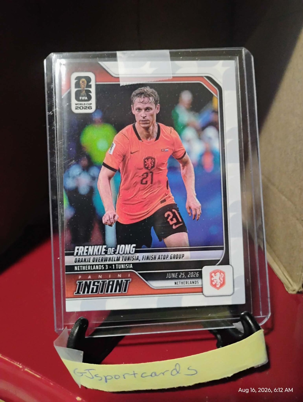 2026 Panini Instant FIFA World Cup #127 Frenkie de Jong Netherlands PR:152