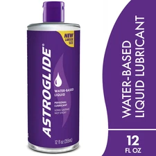 Astroglide Water Based Lube (12 Fl Oz), Liquid Personal Lubricant, Long-Lasting.