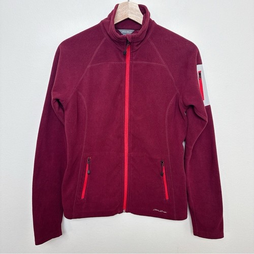 Chaqueta pequeña polar borgoña Eddie Bauer para mujer - Imagen 3 de 15