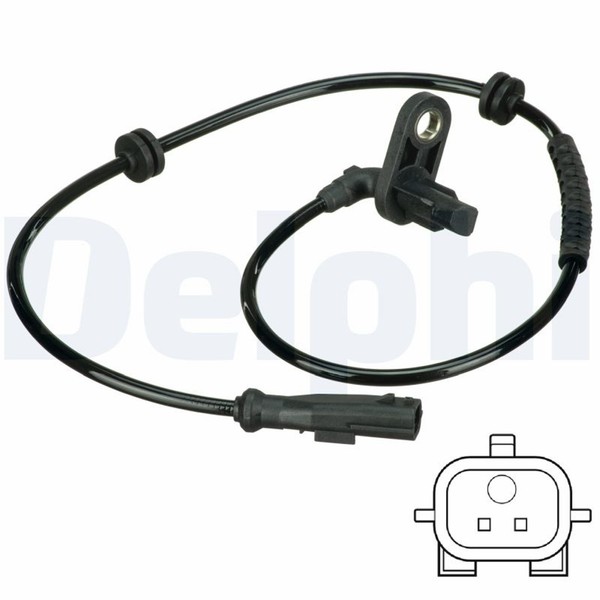 ABS Sensor Raddrehzahl Delphi SS20600 FüR CR0 Renault Modus Clio BR0 3 KR0 BR01-image