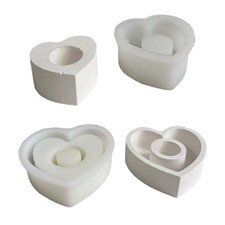 Heart-shaped Holder Mold Resin Mould for DIY Candlestick Soap Ornament