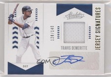 2020 Panini Absolute Jersey Signatures 128/140 Travis Demeritte #AJS-TD Auto 0c6